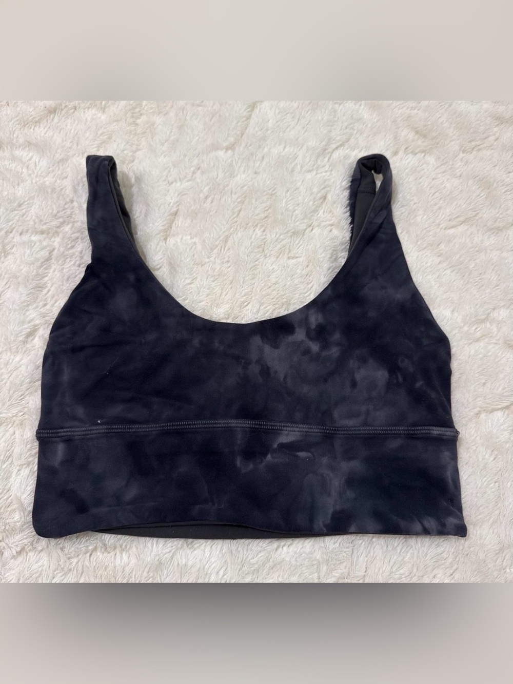 Lululemon Black Tie-Dye Reversible Sports Bra
